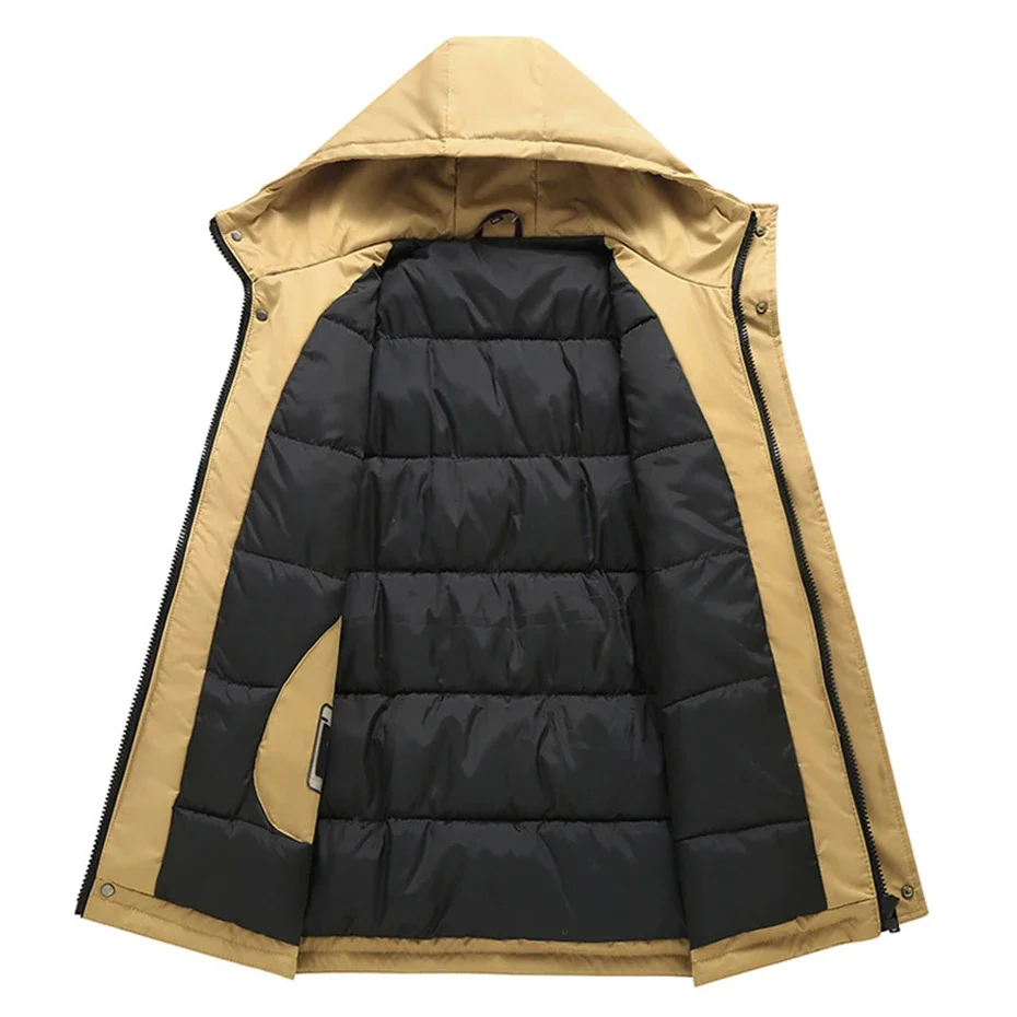 Waterproof Parkas 10XL 12XL Plus Size Winter Parkas Men Thick Jackets Hooded Coat Casual Winter Black Coat Big Size 12XL 3