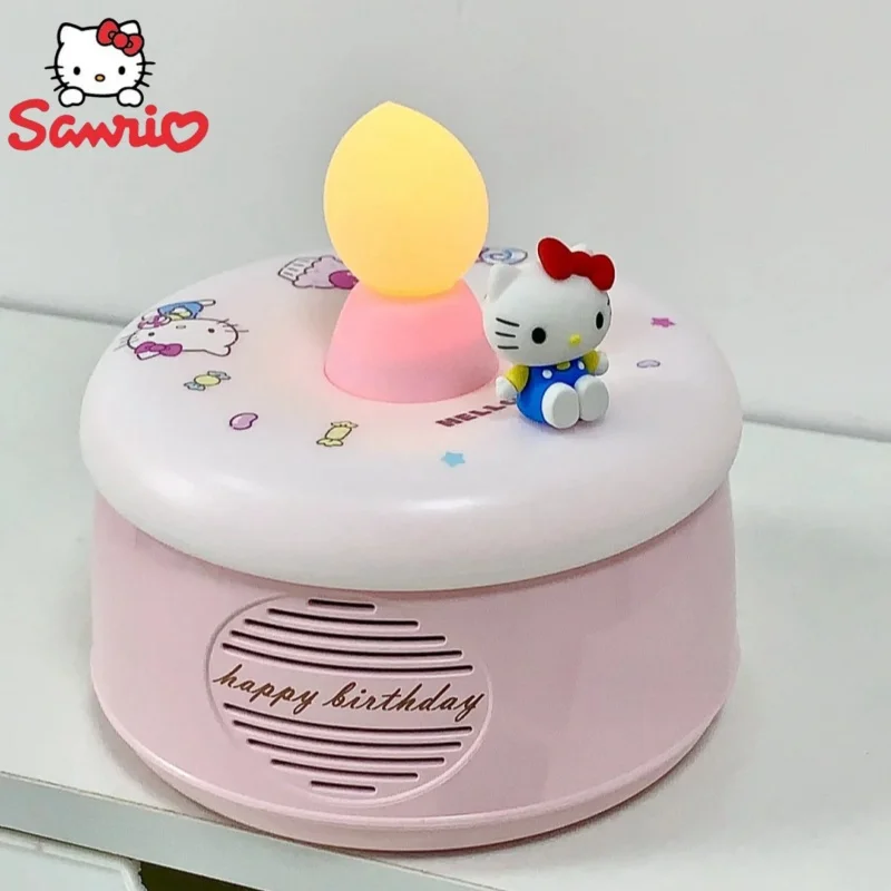 

Sanrio персонаж Kuromi Hellokitty Cinnamorol торт Bluetooth колонка игрушки коллекция украшения орнамент подарки для друзей на день рождения