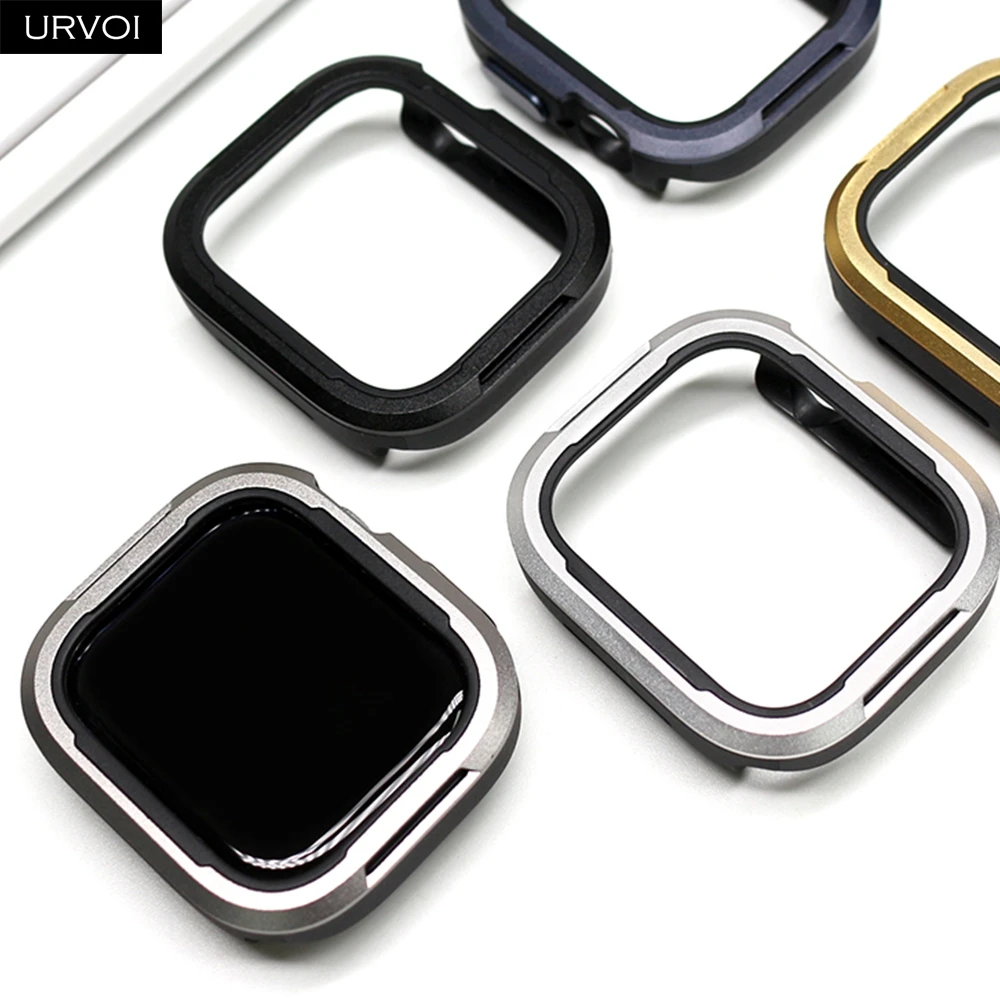 URVOI Premium Aluminum Watch Cover with Hard Bumper Metal Frame Protector