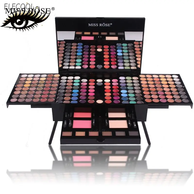 

Новинка, 180 цветов, бриллиантовая пудра, румяна, помада, набор косметики, праймер для глаз, светящаяся палитра теней для век, набор для макияжа