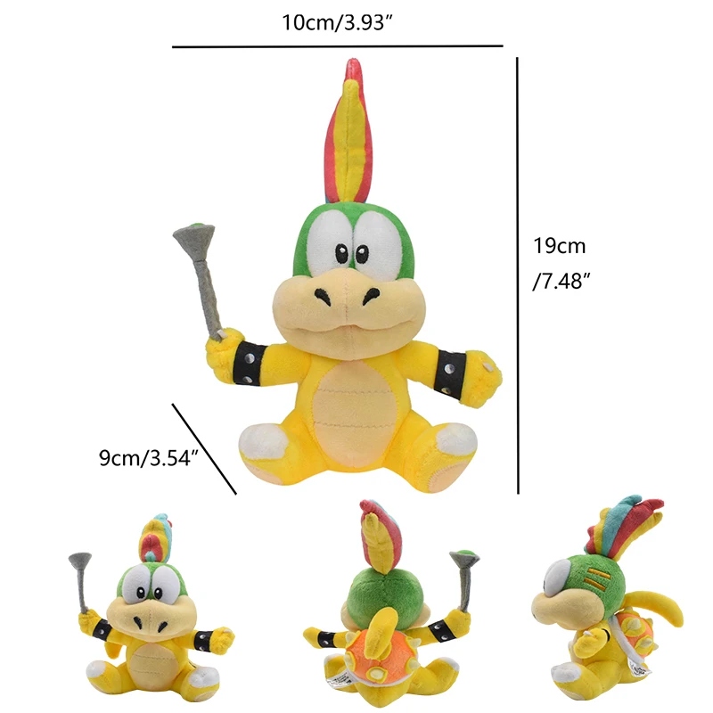 thumbnail image 1 of 25 Styles Super Mario Bowser Koopa JR Ludwig Roy Morton Anime Figures Gaming Peripherals Soft Stuffed Plush Toys Christmas gift, 1 of 5