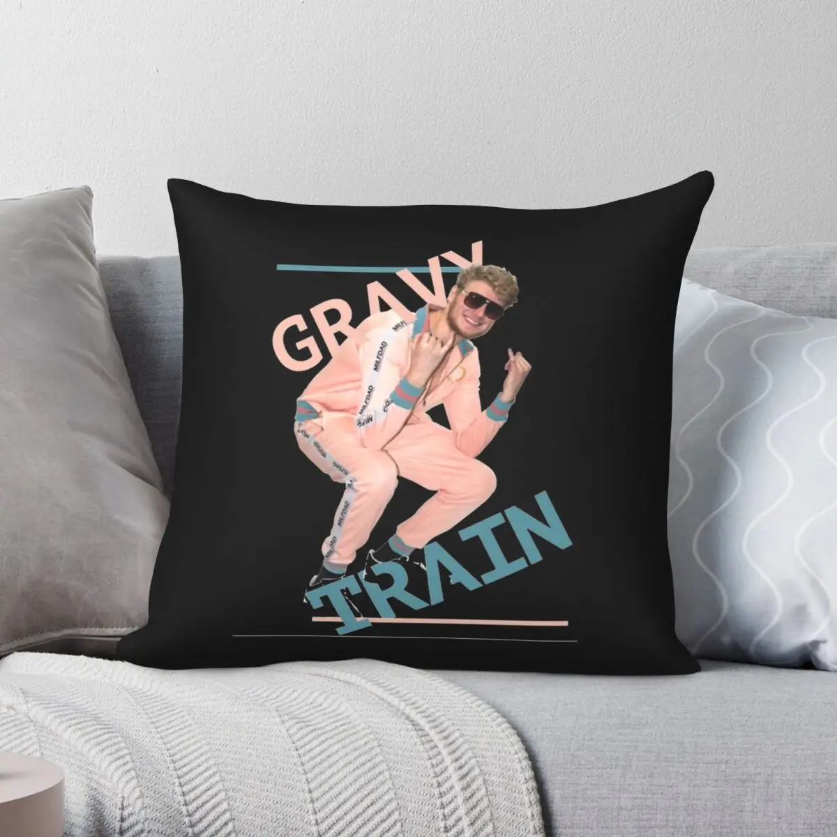 

Чехол для подушки Yung на молнии, полиэстеровый льняной бархатный декоративный чехол для диванной подушки с принтом, 18 дюймов