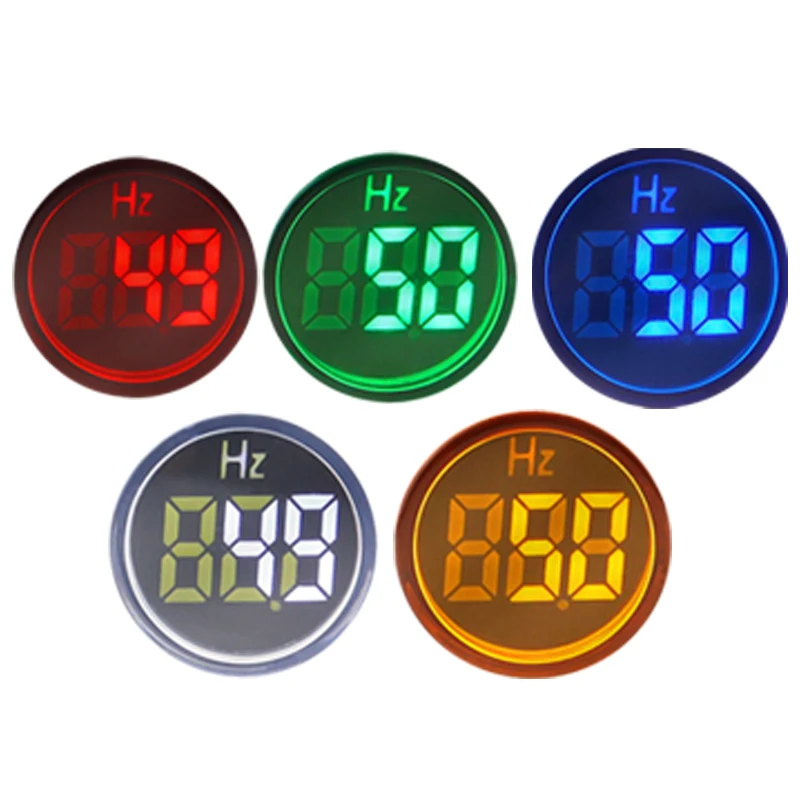 Frequency Counter Tester Frequency Meter 22mm 0-99 Hz Digital Display Electricity Hertz meter