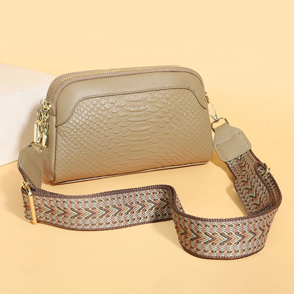 MiniShoulderCrossbodyBagsForWomenSolidColorLeatherSmallWide