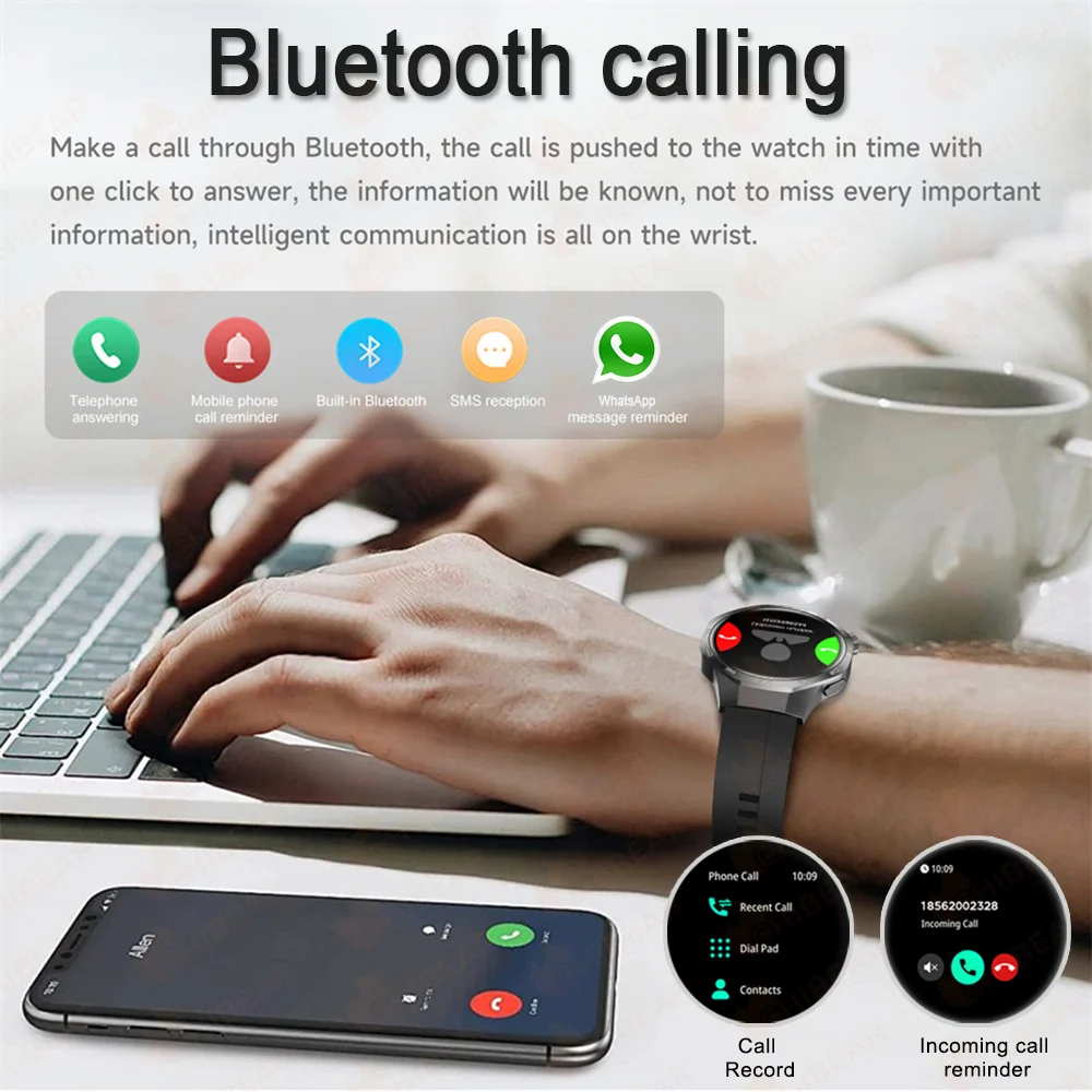 2026New Smartwatch Watch 5 PRO Men Outdoor Sports Compass Bluetooth Talk NFC Heart Rate GPS Track Weather Waterproof Smart watch