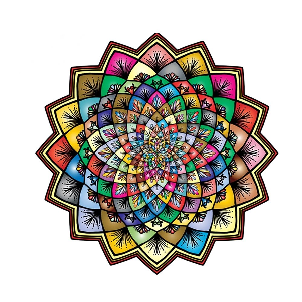 

Car Stickers High Quality Beautiful Mandala Vinyl Decals Car Motorcycle Bumper Body Rear Window Decorative Decals,13CM