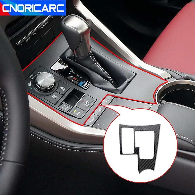 

Car Center Console Gear Shift Panel Cover Trim Stickers Carbon Fiber For Lexus NX200T 200 300H 2014-2019 LHD RHD Modified Decals