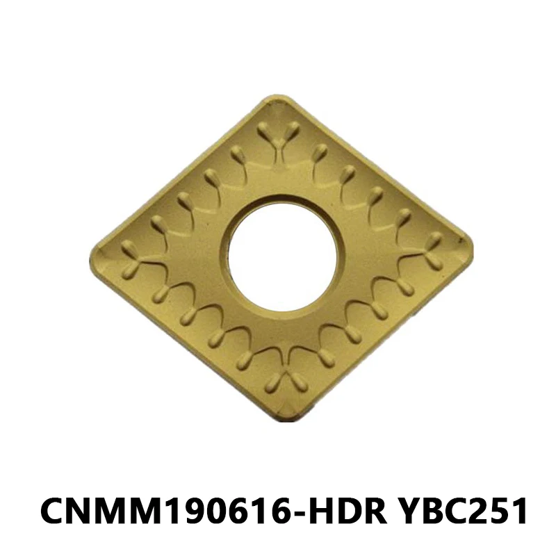 

CNMM190616-HDR YBC251 CNC Turning Machine Lathe Carbide Inserts External Turning Tool CNMM 190616 HDR for Steel Processing