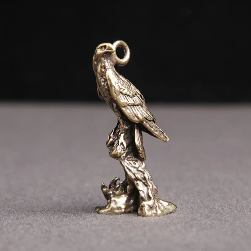 

Статуя орла, скульптура ручной работы, орнамент, винтажная медная Статуэтка птицы, украшение для дома, офиса, стола, животных
