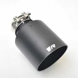 1piece REMUS Aluminum Alloy Matte Black Stainless Steel Exhaust Muffler Car auto parts Modified Tip tail accessories e46 f30 xf