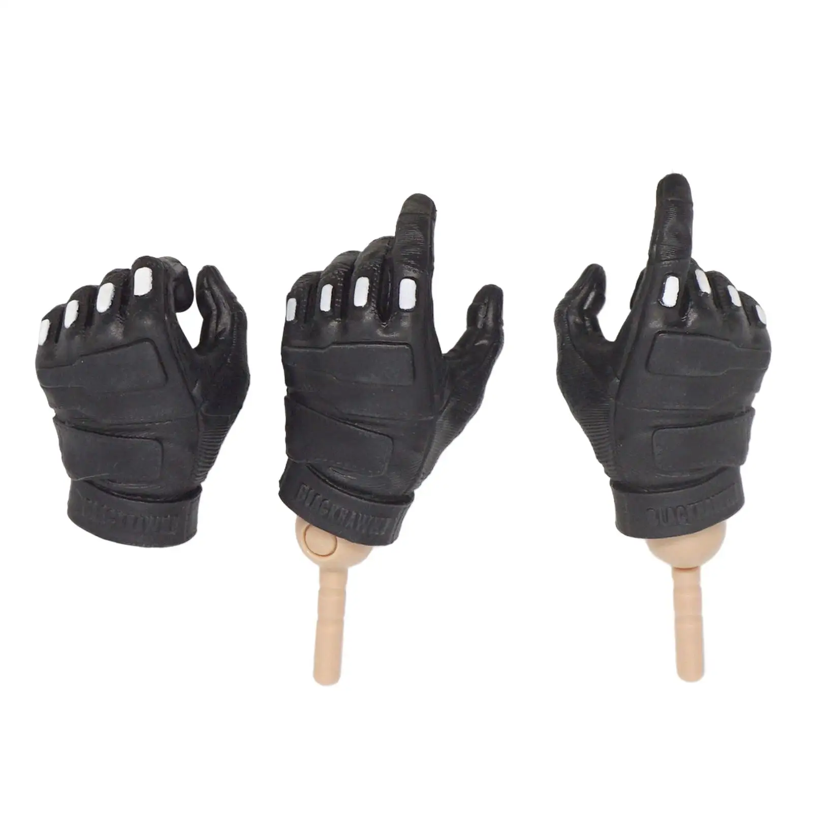 3 Pieces 1/6 Figure Gloves Hands Model for 12inch Collectible Action Figures