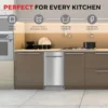 18 Inch Dishwasher with 8 Place settings, 6 Washing Programs, Stainless Steel Tub, UL/Energy Star- Stainless Steel 2