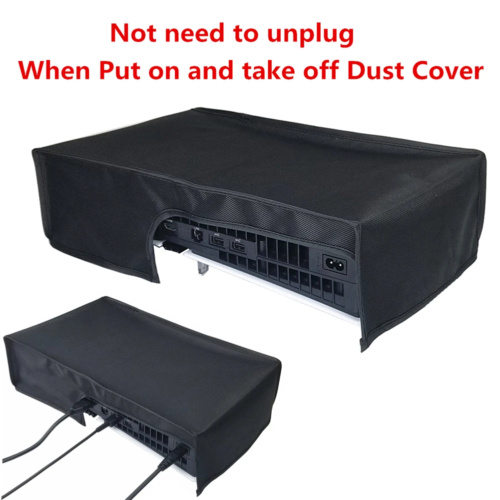 Horizontal Dust Cover Dustproof Cover 1680D Oxford Cloth Dust Guard Waterproof for PS5 Pro 2024 Console Digital and Disc Edition