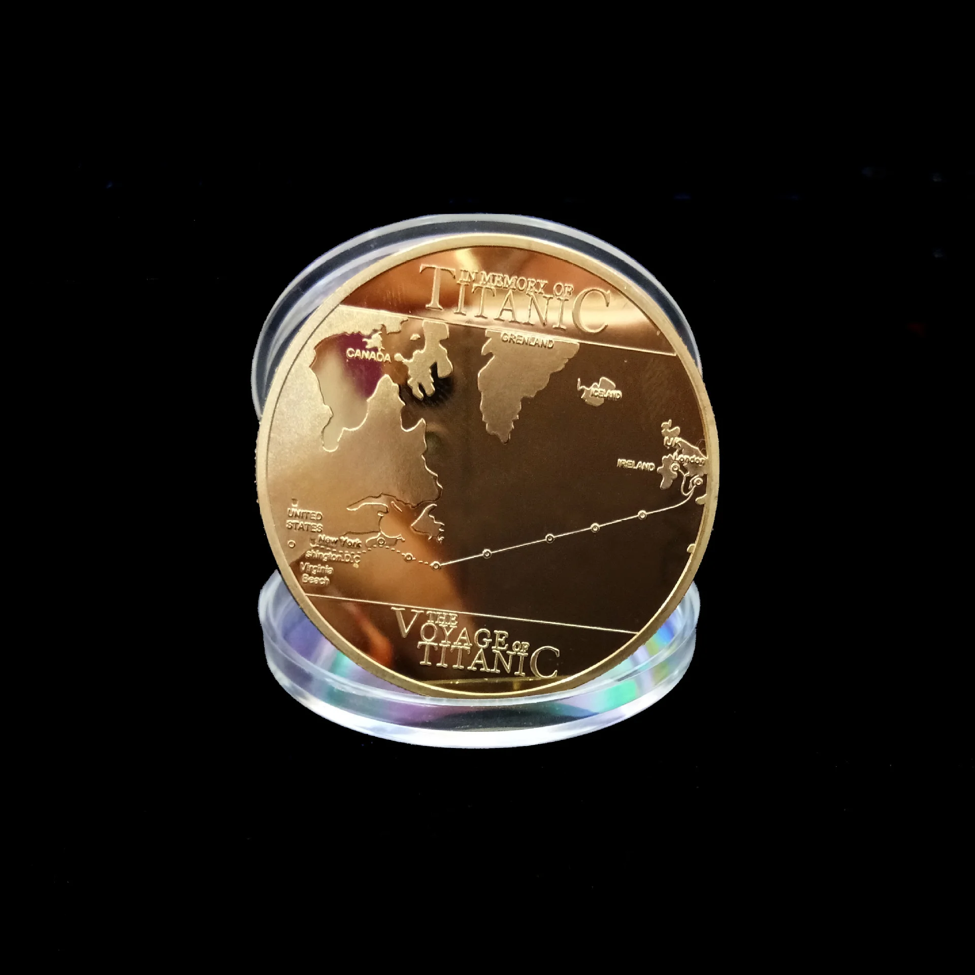 Description Picture 4 of itemTitanic Collection Medallion Commemorative Coin Non-Currency Metal Antiqueimitation Coins Collection Decoration