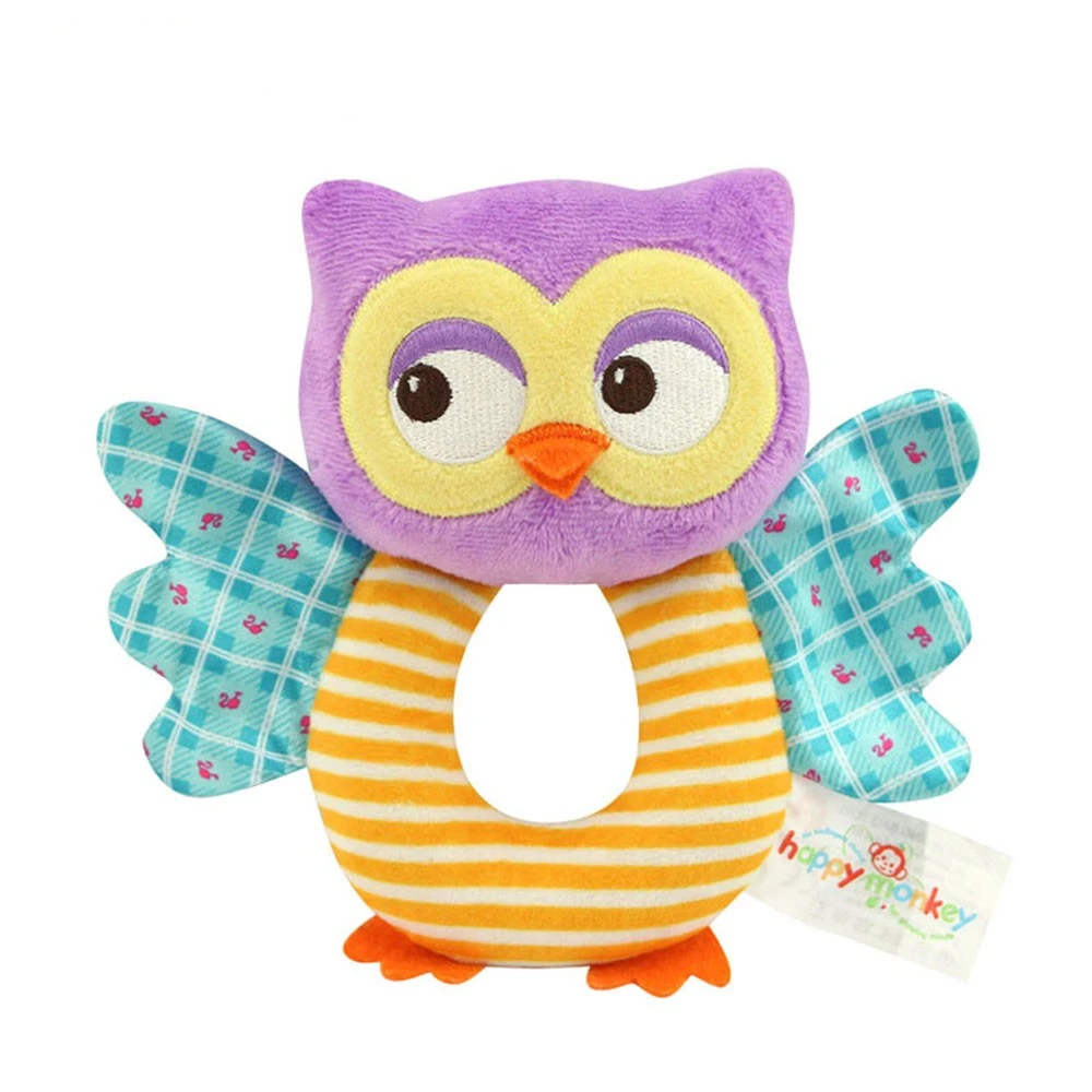 

teytoy Owl Soft Rattle Toy for Over 0 Months, Rattle Toys for Baby