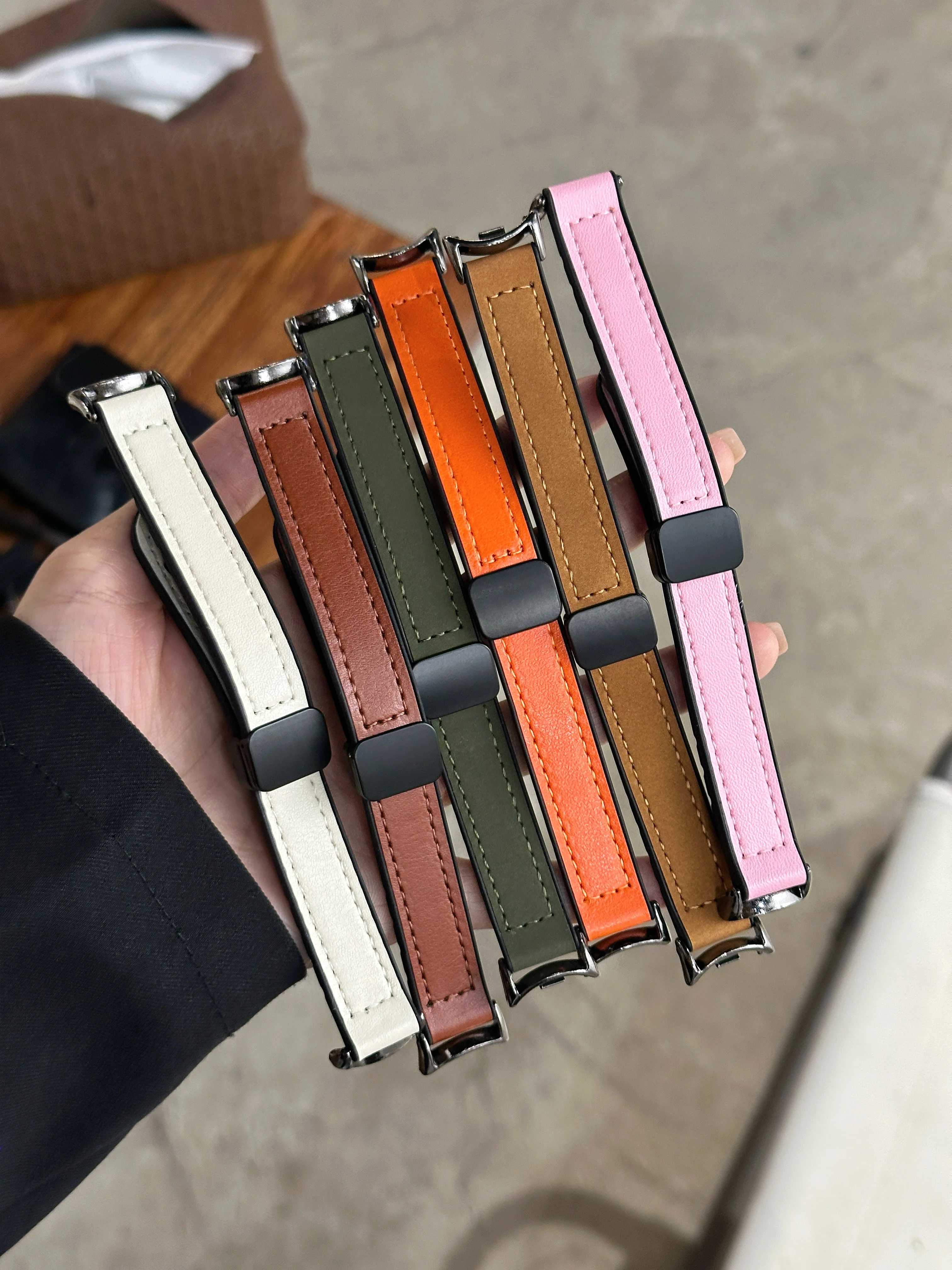 Magnetic Leather Strap Wristband Accessory Bracelet
