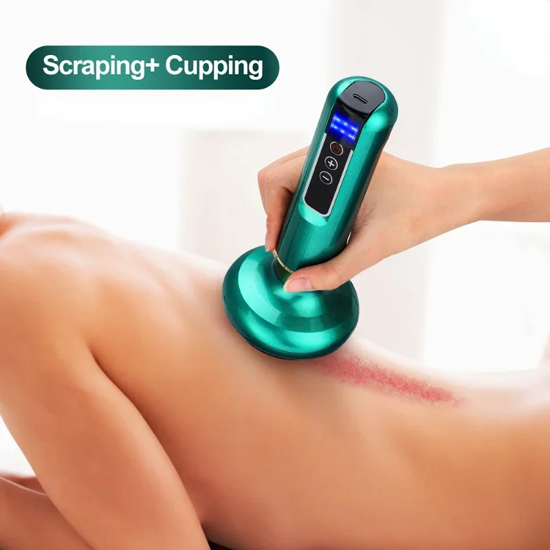 Portable Electric Cupping Massager Vacuum Suction Cup Anti Cellulite Beauty Health Scraping Infrared Heat Body Slimming GuaSha