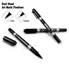 3/5Pcs Set Dual Tip Permanent Art Marker Fineliner Pen 0.5mm 1mm Fine Line Comics Painting Drawing Signature Writing Stationery 3
