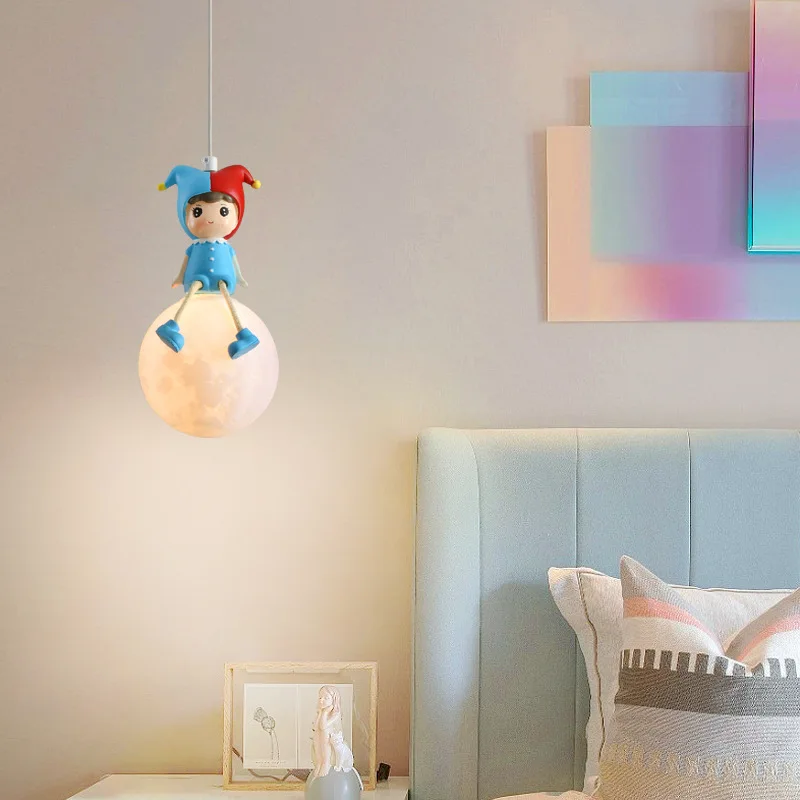 

Modern LED Pendant Lamp Bedside Hanging Chandelier for Child's Living Room Bedroom Aisle Home Decoration Lighting Fixture Lustre