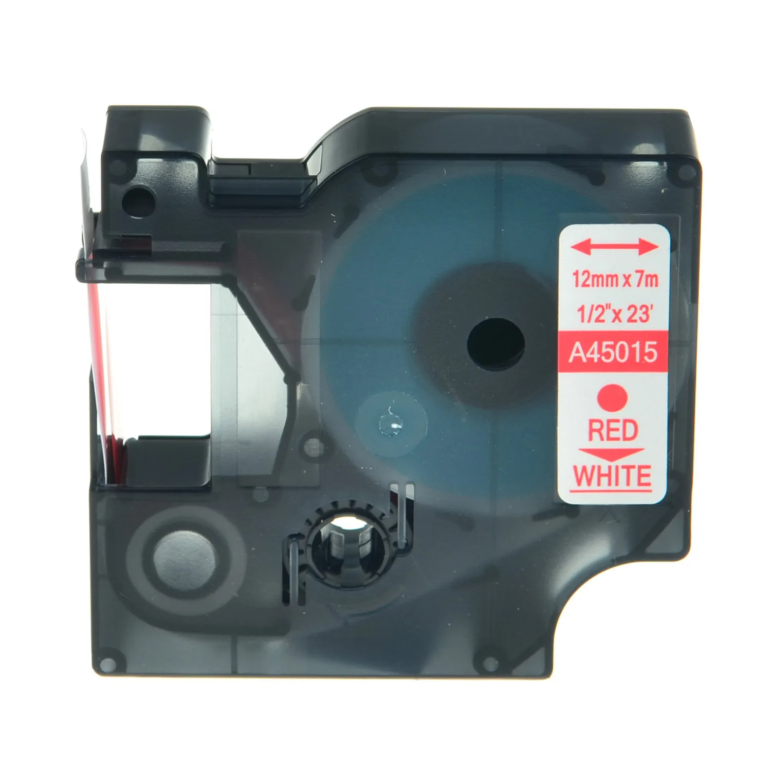 Black on White Dymo D1 Label Tape, Various Widths