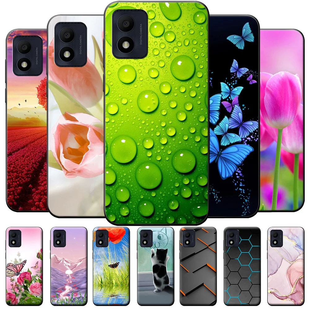 Custodia Sottile Per Alcatel 1B 2022 (5031D/5031A) | Cover In TPU Morbido, Antigraffio, Trasparente/siliconica