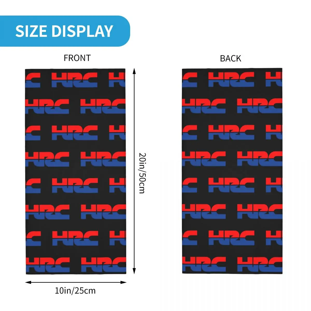 Hrc Motorcycle Sport Racing Moto Bandana Neck Cover Printed Balaclavas Face Mask Scarf Cycling Riding Men Women Breathable