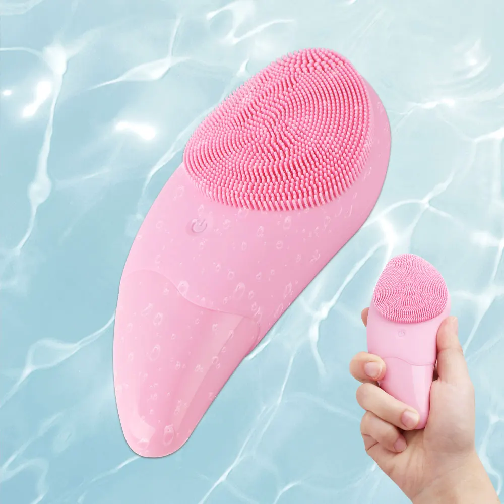 Mini Sonic Electric Face Cleansing Brush Strumento Di Lavaggio In Silicone Pulizia Profonda Dei Pori Massaggio A Vibrazione Del Viso Strumento Per La 