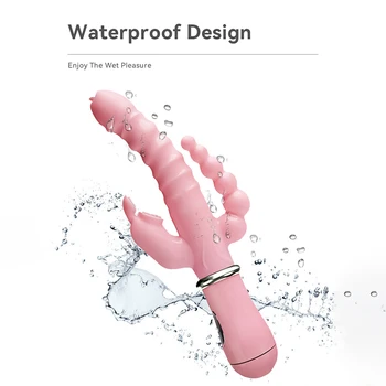 Waterproof Vibrators For Women12 Vibration mode Wireless Dildo Heating Tongue Licking Female Remote Control Clitoris Sex Toys 2