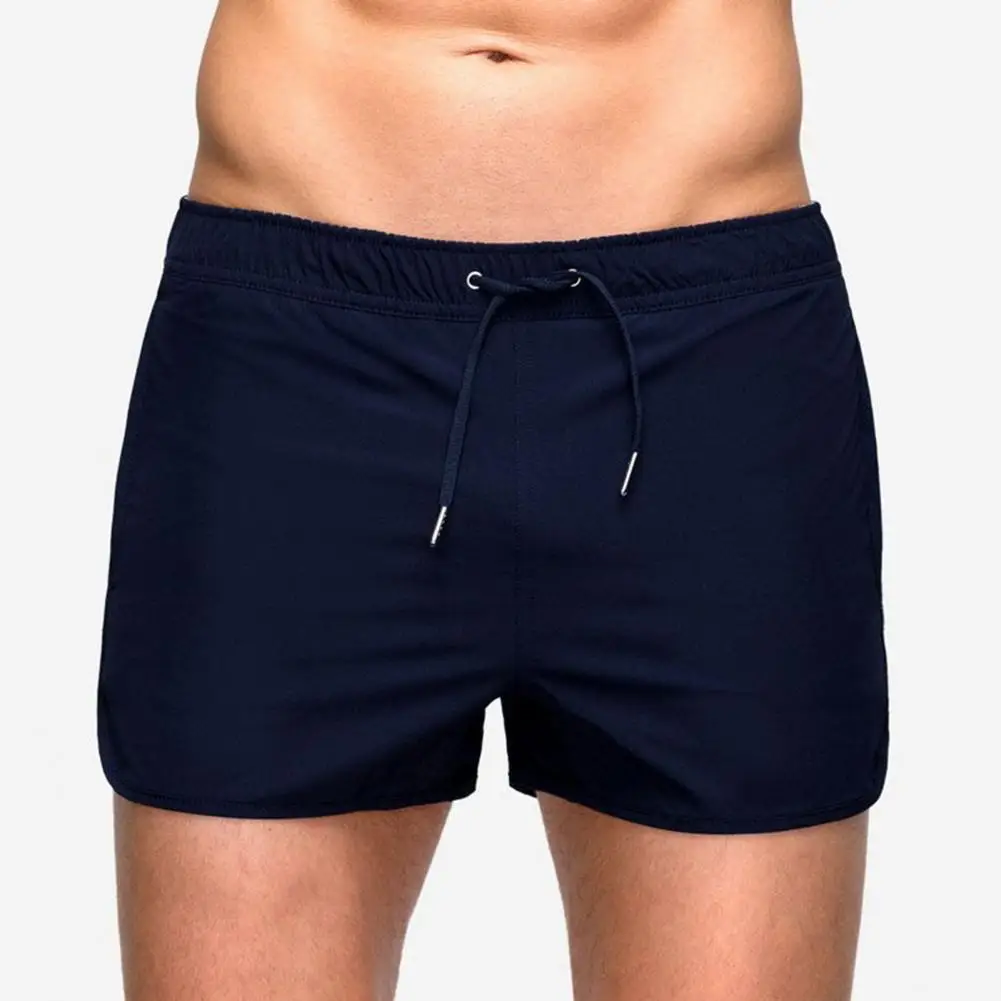 Men Elastic Waist Shorts Shorts with Pockets Quick Dry Mesh Drawstring Beach Shorts for Men Elastic Waist Surfing Fitness Sport