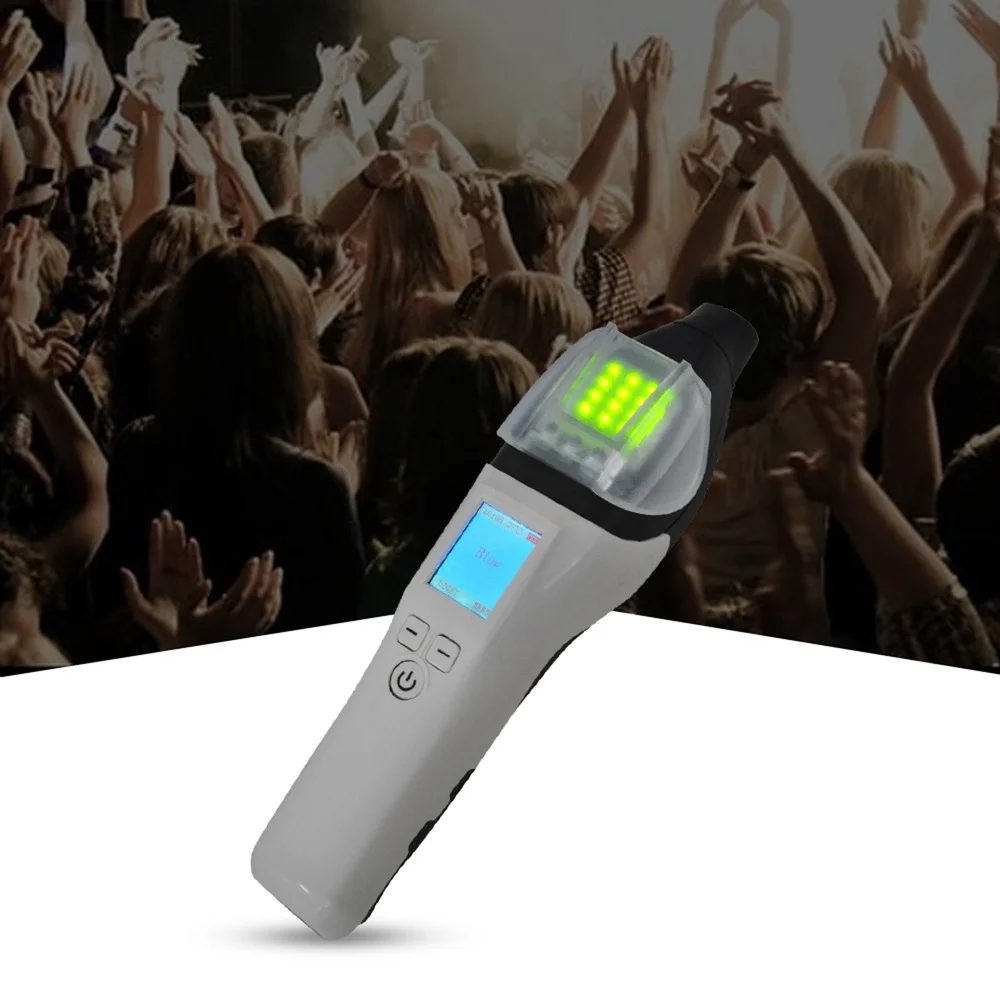 AT7000 Portable Breath Alcohol Tester Quick Response for Police Alcohol Test with Digital LCD Breathalyzer
