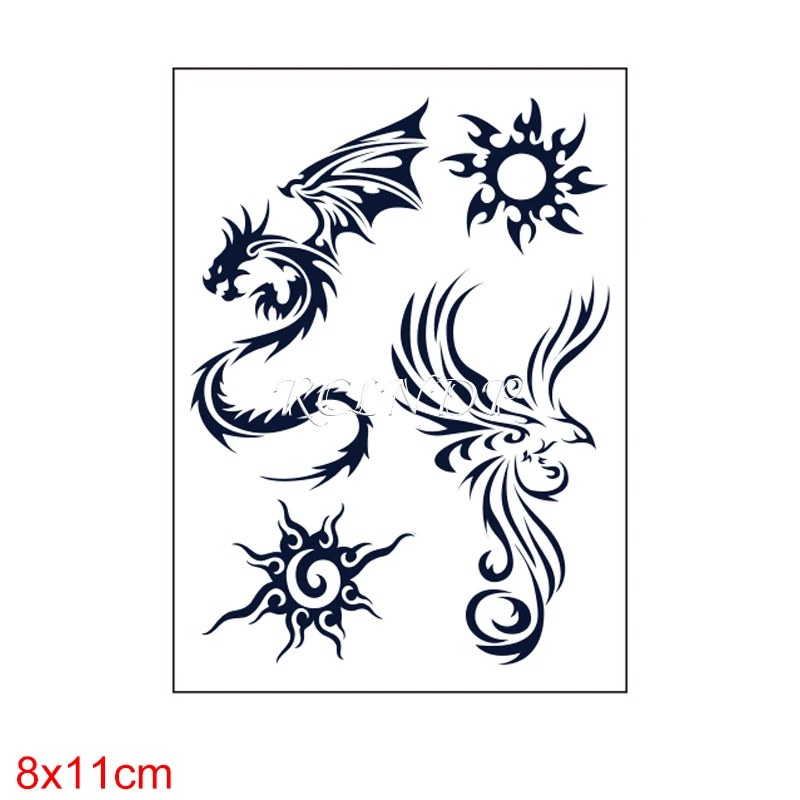Dragon Phoenix Tattoo Flip Flops Mousepad  CafePress