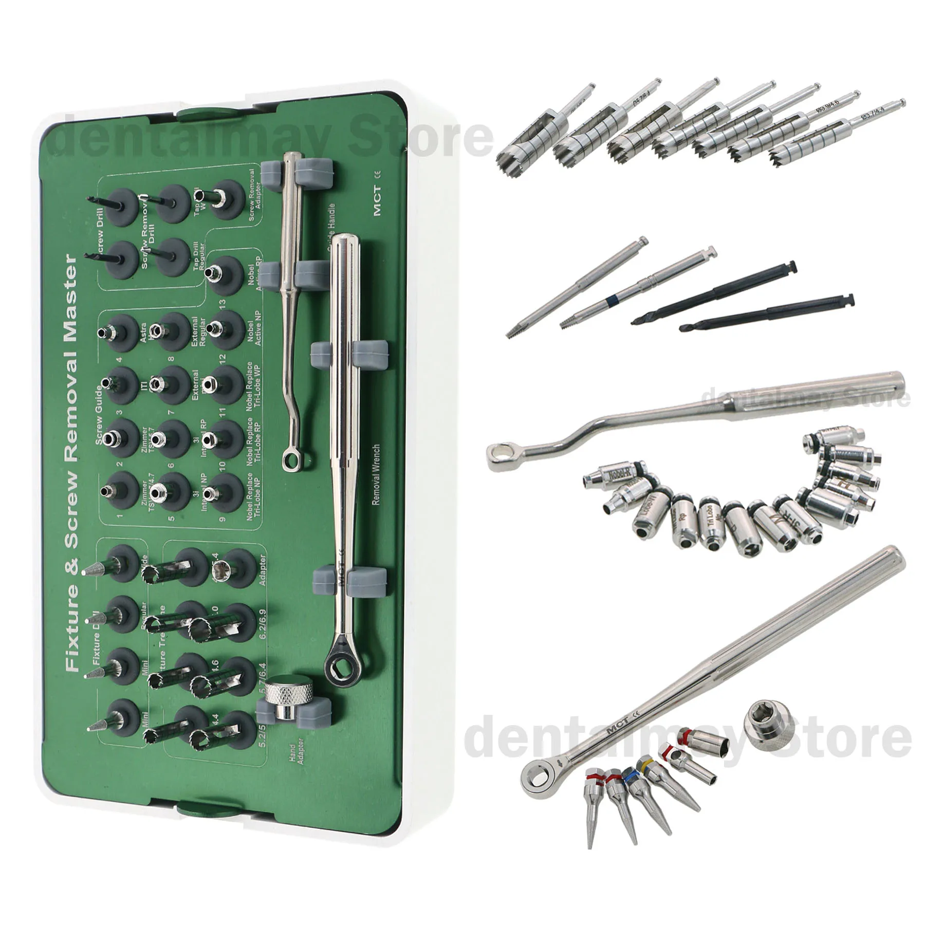 

MCT Implant Fixture Fractured Screw Removal Kits Rescue Master FSRK02 Universal MCTBIO Remove a Failed Implant