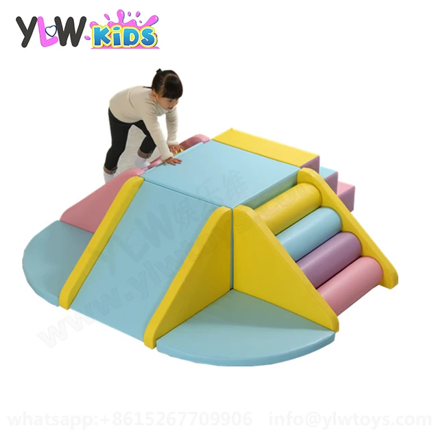 YLWCNN Baby Wood Sponge Core Toy Good Resilience Soft Block Slide Climbing Step Portable Soft Playground For Outdoor&Indoor Park 1