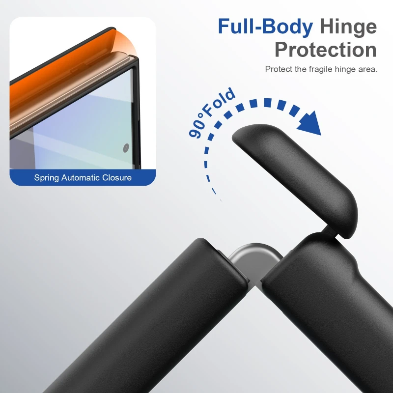 Premium Magnetic Hinge Protective Case with Screen Protector