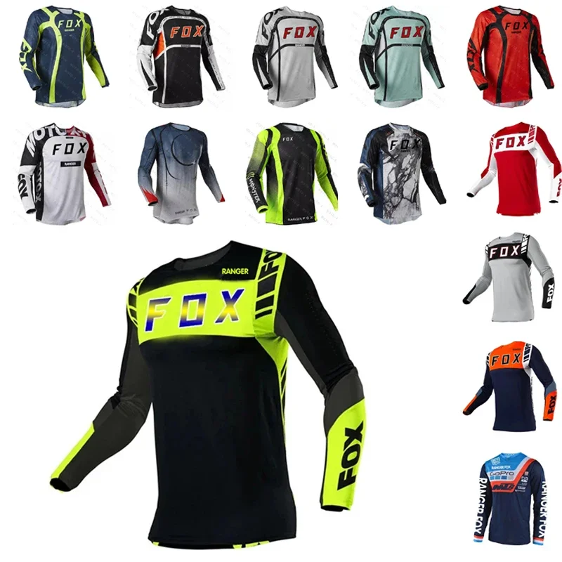

2024 NEW Enduro MTB Cycling Sleeve Cycling Jersey Downhill Shirt Camiseta Motocross Mx Mountain Bike Clothing HAOMEIFox