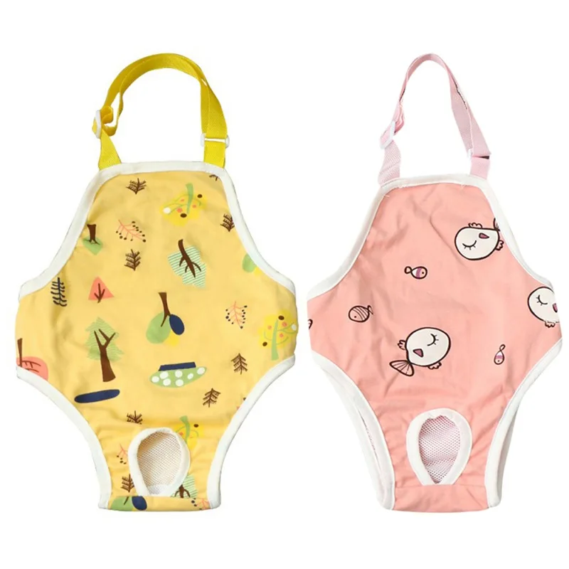 Dog Shorts Pet Diapers Dog Diapers Dog Nappies Female Dog Shorts Diapers Suspenders Physiological Pants Washable Underwear Diapers Sanitary Panties French Bulldog Small Dogs