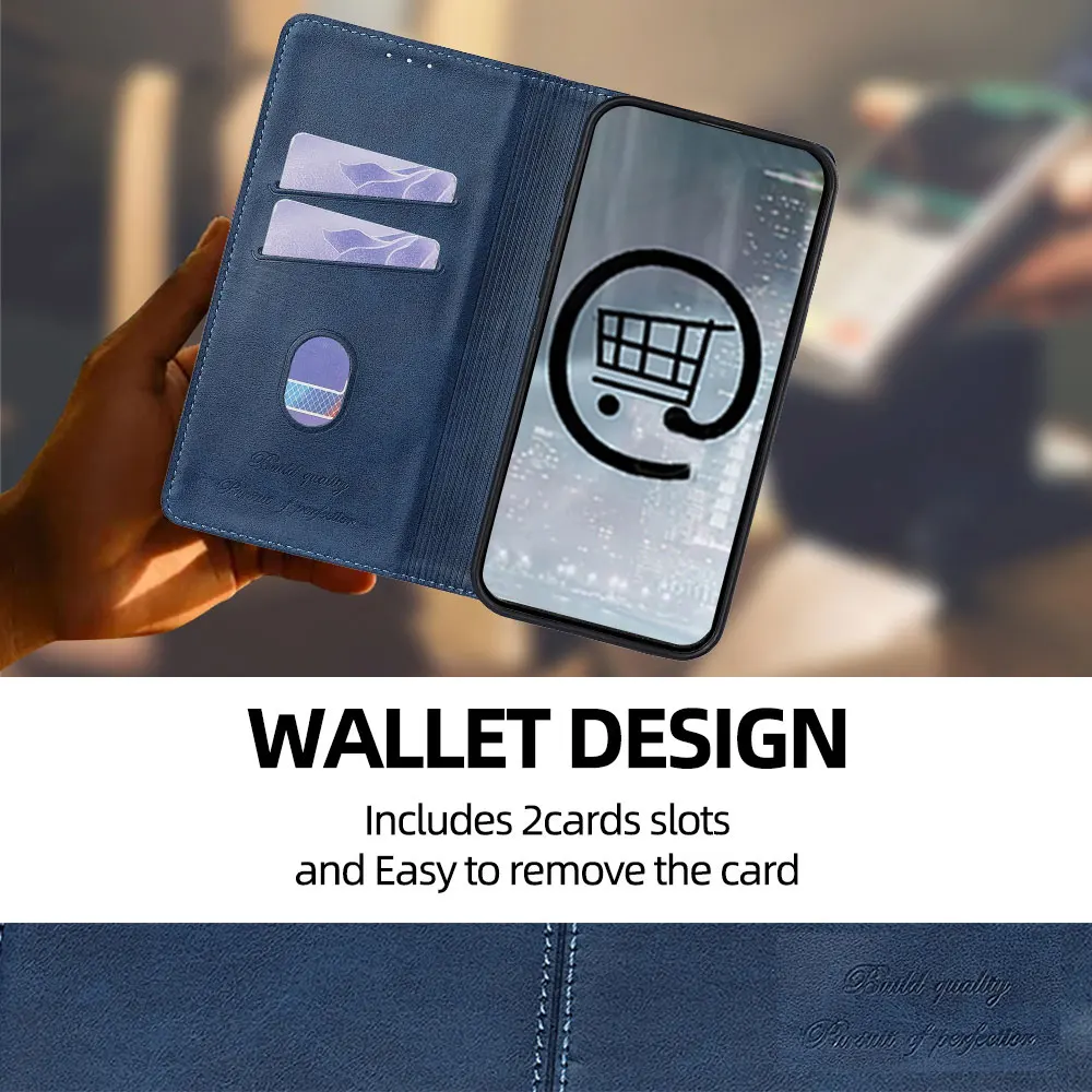 Leather Magnetic Phone Case - Sleek Protective Cover