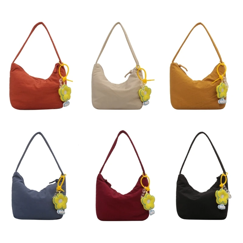 

2023 НОВАЯ сумка для подмышек, сумки на плечо, однотонные сумки-тоут, сумка с подвеской