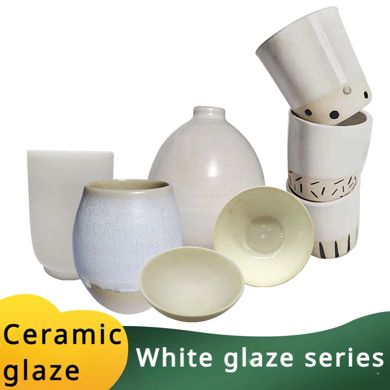 

500 г/бутылка, керамическая Глянцевая высокотемпературная Обжиговая Матовая Белая Обжиговая глазурь, сделай сам, керамика, рукоделие, безопасная Нетоксичная Цветная глазурь