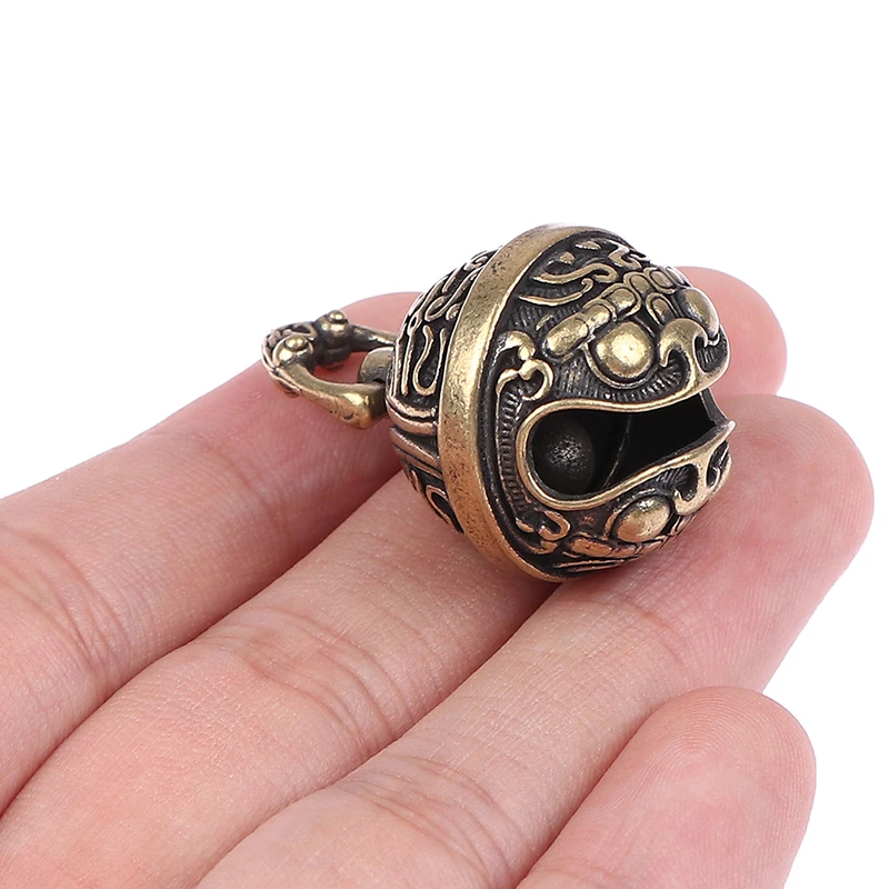 Lucky Brass Handicraft  Die Casting Drop Bell  Key Car Button Wind Bell Bronze Bell  Creative Gift Fengshui Home Pendant Decor