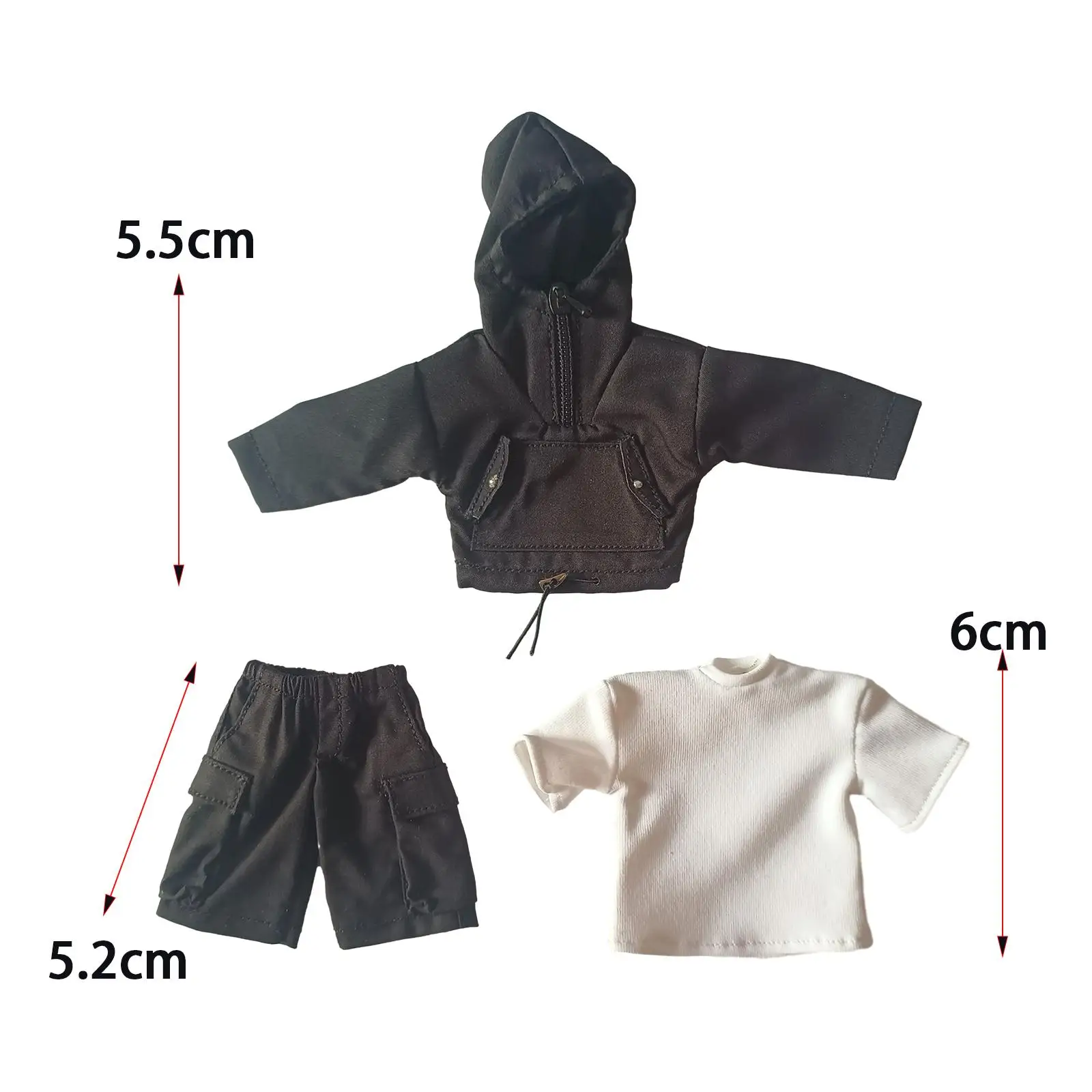 1/12 Scale Male Casual Clothes, Doll Decor for Doll 1/12 Soldier Figures