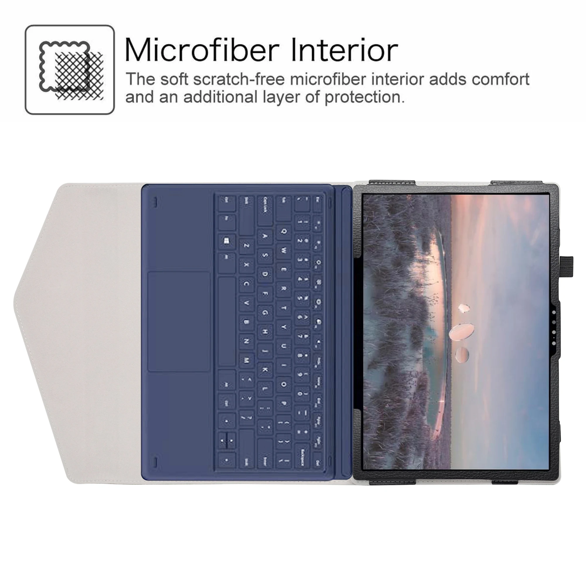 Estojo para 13.4 Dell Xps 13 2-em1 9315 Tablet Não Apto 9315 Portátil Dobrável Suporte Capa de Couro do Plutônio com Fecho Magnético - Imagem 6