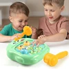 Frog/Dinosaur/Duck Baby Toy Montessori Learning Game Educational Puzzle Gift for 12 24 Months Toddler Boy/Girl with Hammer 2