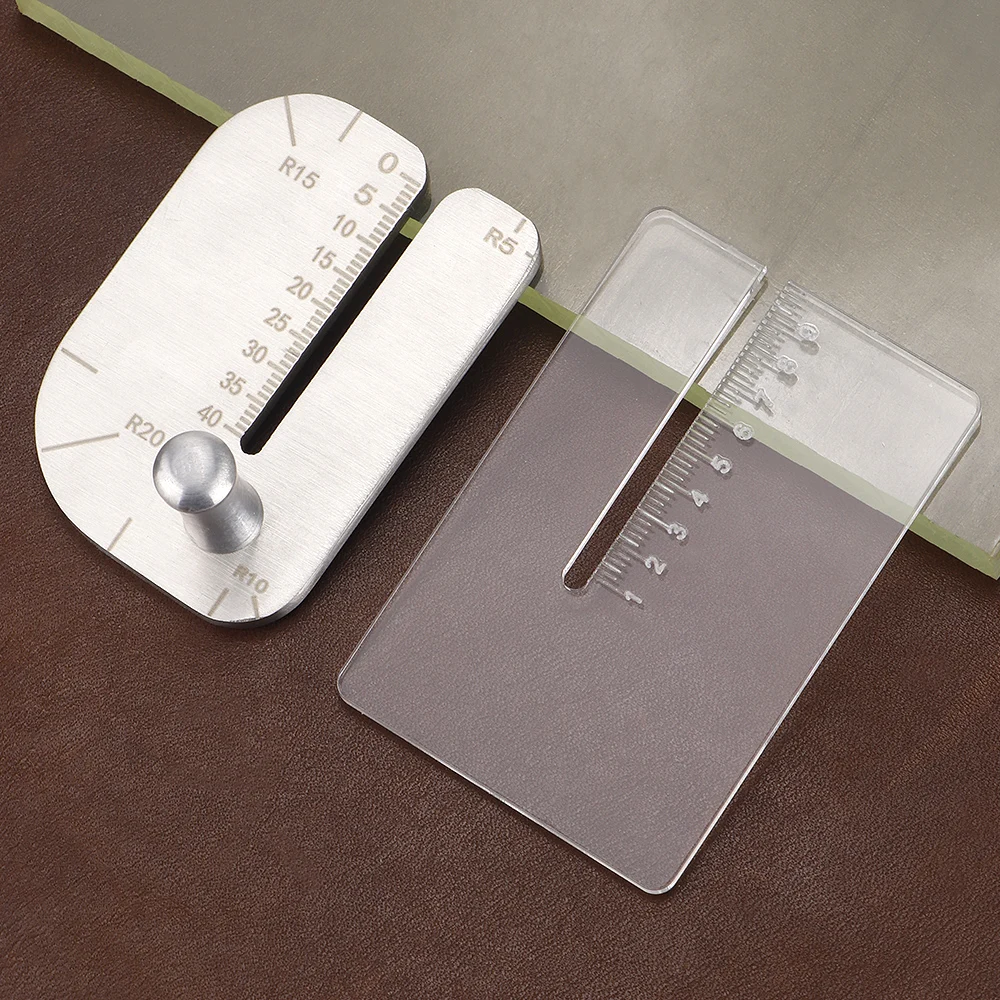 Steel Press Plate Leather Chisel Punching and Edge Chamfering Tool, Auxiliary Craft DIY Accessory