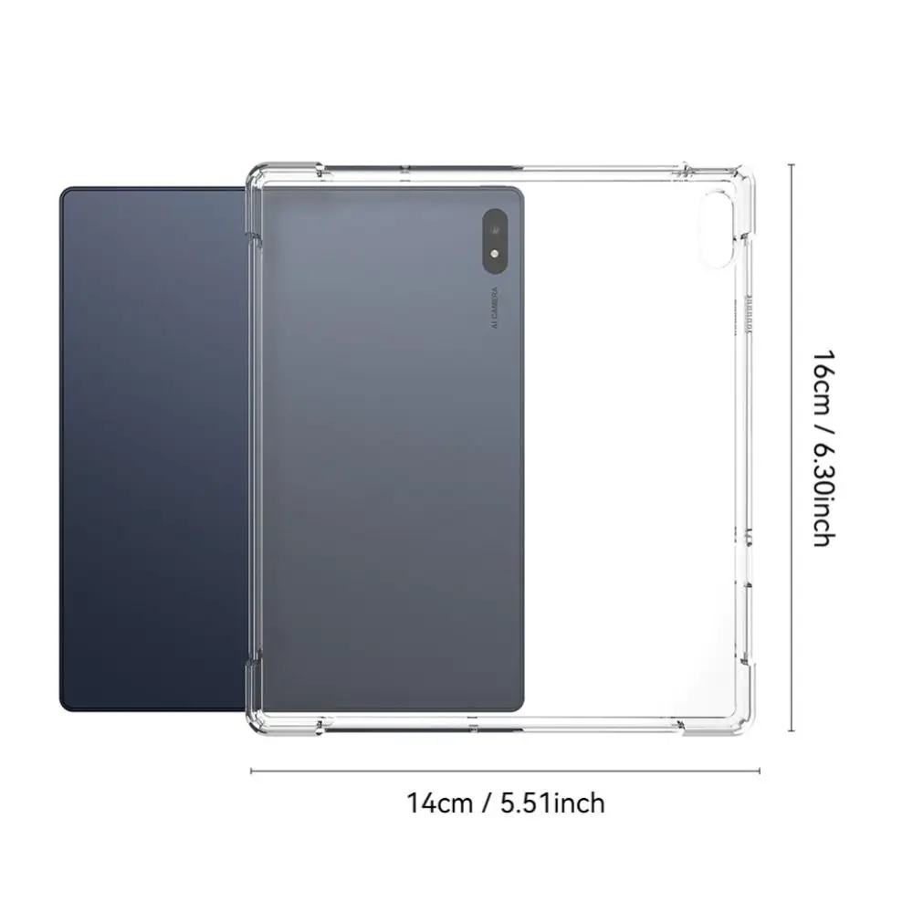 Ultra-Thin Transparent Shockproof TPU Tablet Case with Pen Slot