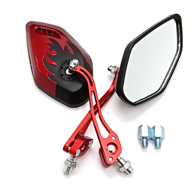 2Pcs Universal Motorcycle Rearview Mirror 8mm 10mm for Honda Suzuki Yamaha Scooter E-Bike Electric Harley Yadea Bmw Accessories