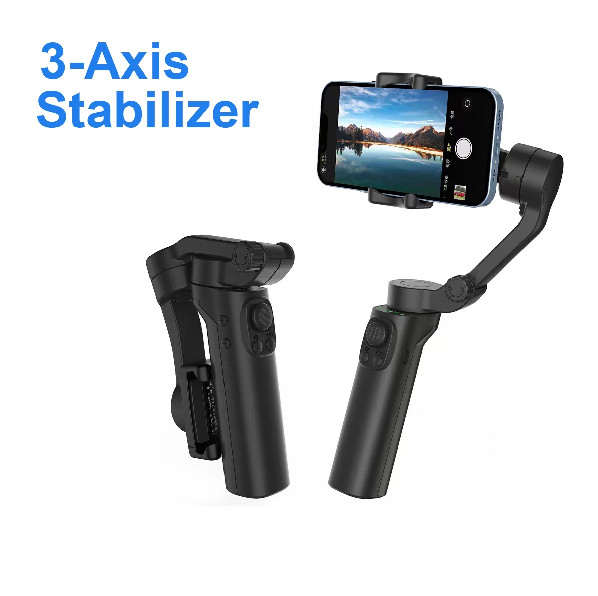 

F5 Plus 3-Axis Smartphone Handheld Gimbal Cellphone Video Record Vlog Foldable Stabilizer for iPhone Samsung Xiaomi Huawei New