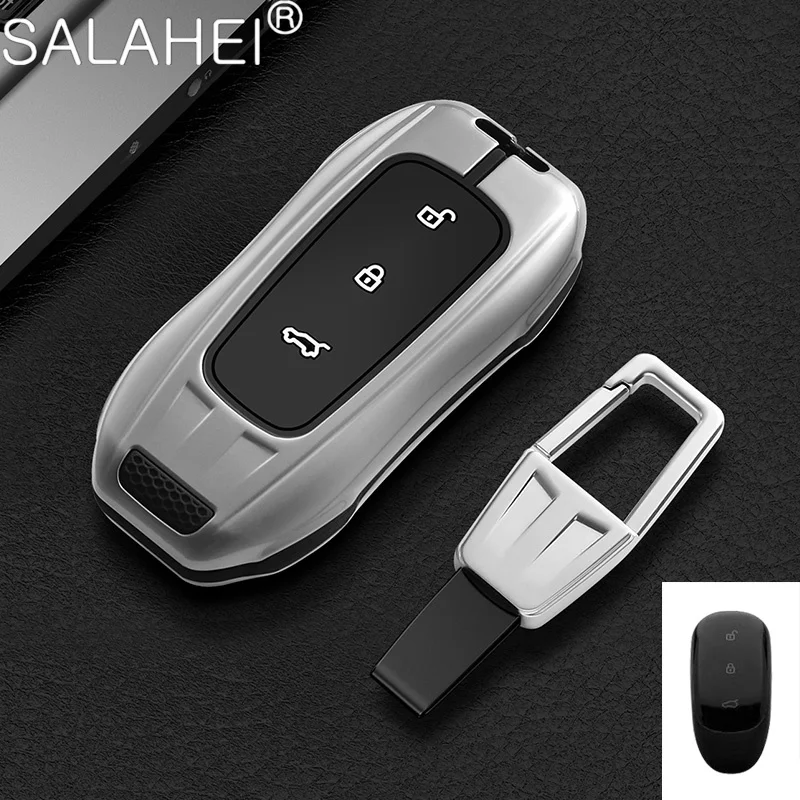

Zinc Alloy Sports Car Shape Key Case Cover Bag Remote Protection Shell Holder For Leading Ideal One L9 2022 Keychain Accessories