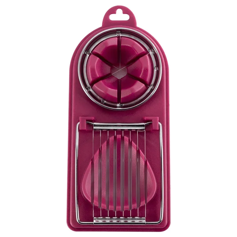 Egg Cutter Egg Slicer Multifunctional Egg Cutter Stainless Steel Egg Slicer Sectioner Cutter Mold Flower-Shape Luncheon Meat Kitchen Gadgets