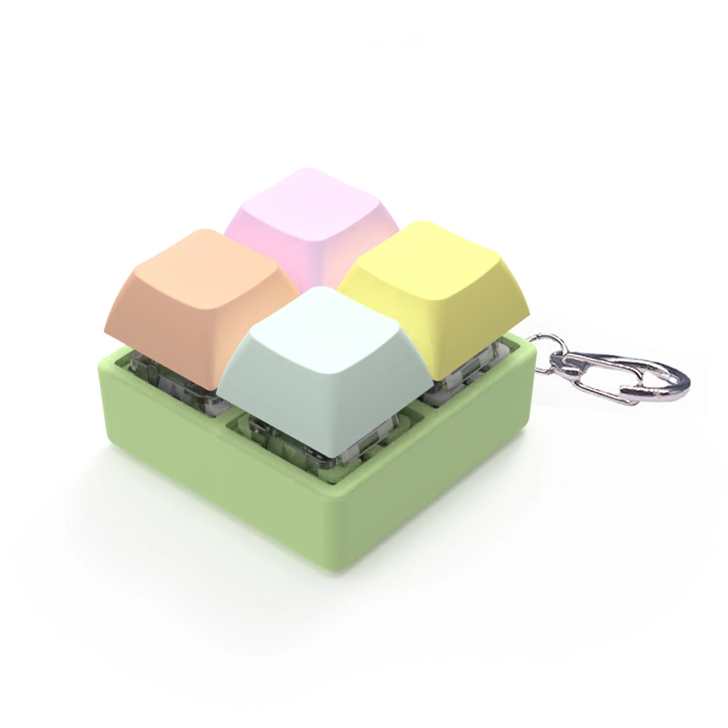 NEW 4 Keys Square Shaped Keyboard Key Caps Toy Keyboard Caps